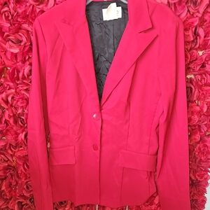 XOXO Women's Vibrant Red Blazer Size Medium